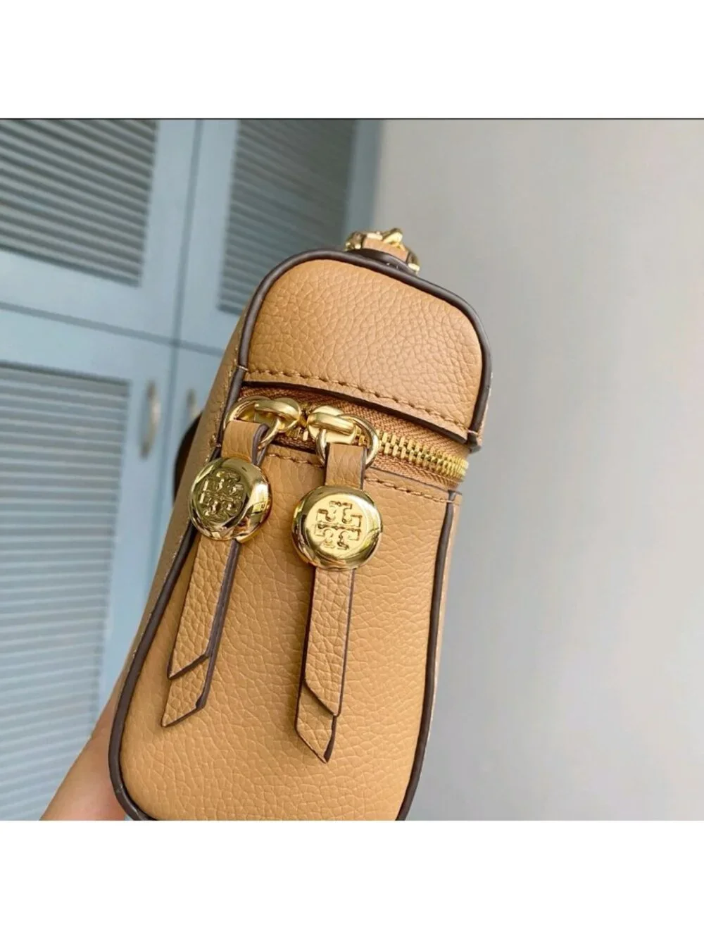 Tory Burch Romy Slim Mini Bag Tiramisu OS